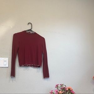 Burgundy w/ white trim